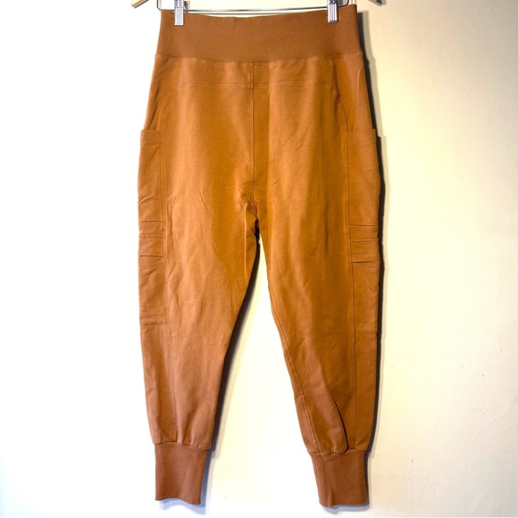AMPERSAND AVE Pants - Ampersand Avenue Tapered Cargo Jogger Pants Women’s Sz M Brown Athleisure